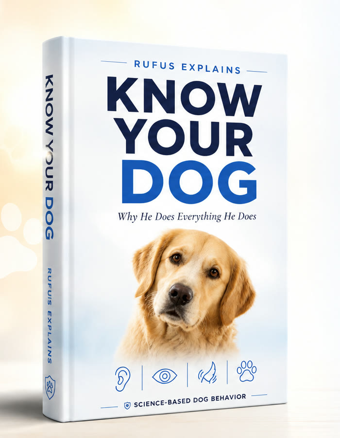 Know Your Dog ebook cover with a golden retriever
